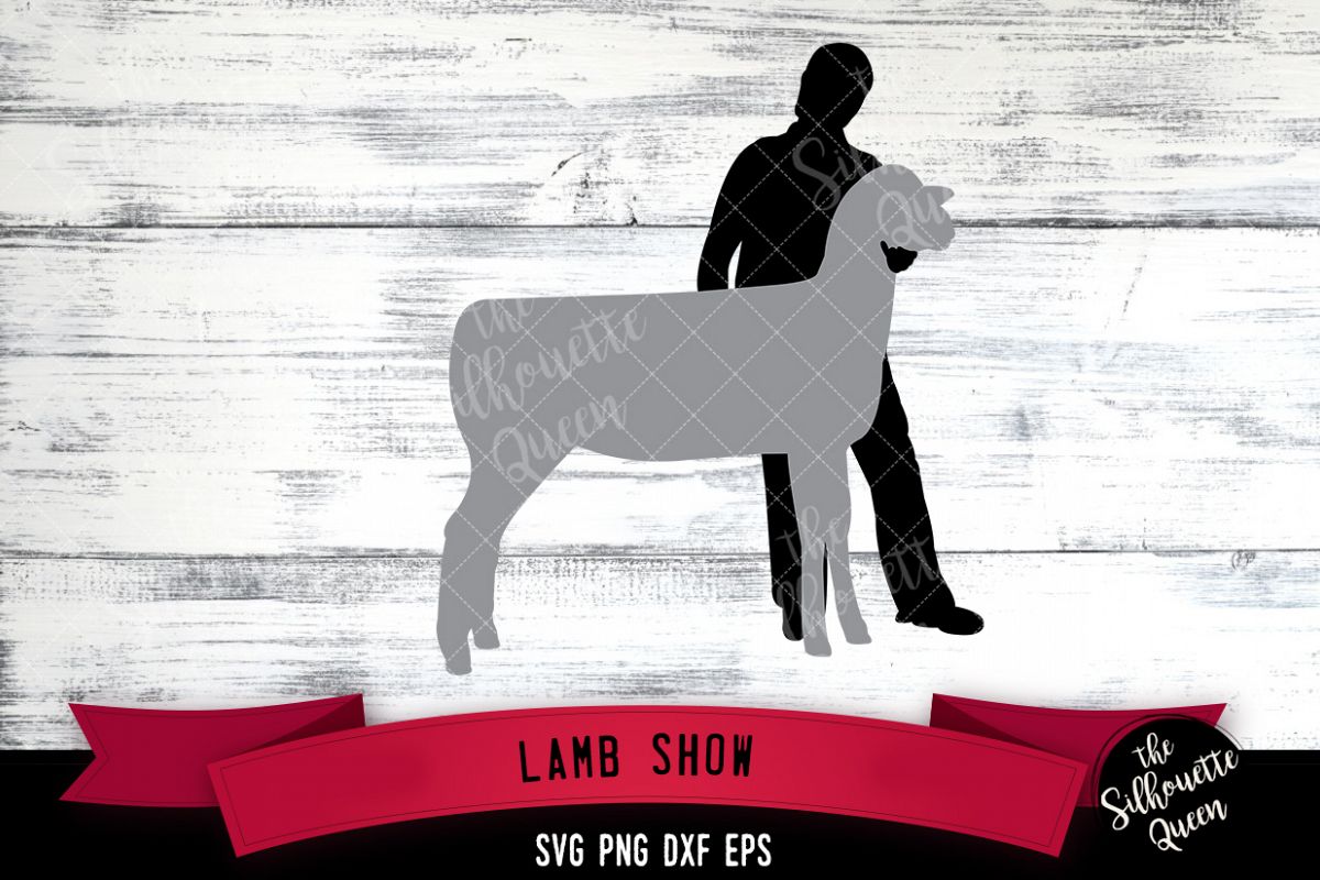 Lamb Show svg file, livestock show svg cut file example image 1