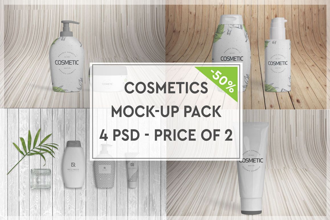 Cosmetics Mock-up Pack #3 example image 1