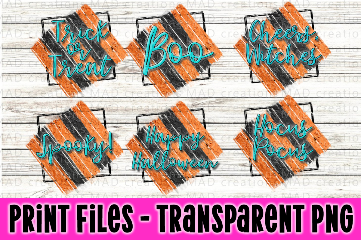 6 PNG Halloween Bundle - Print File example image 1