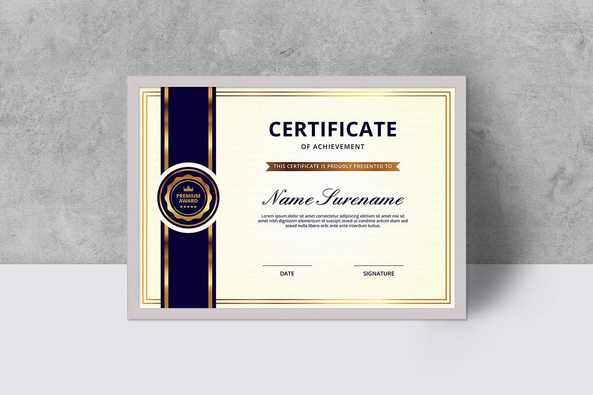Certificate example image 1