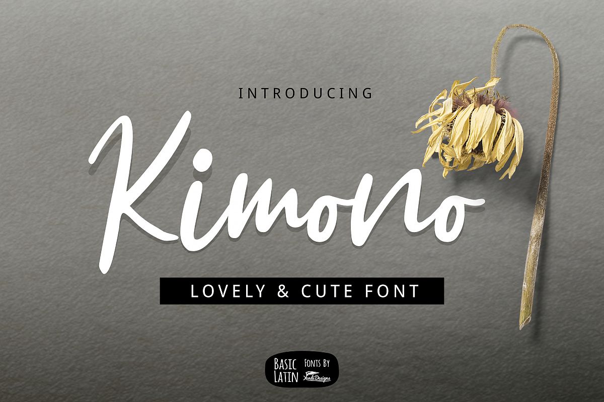 Kimono Script Font example image 1