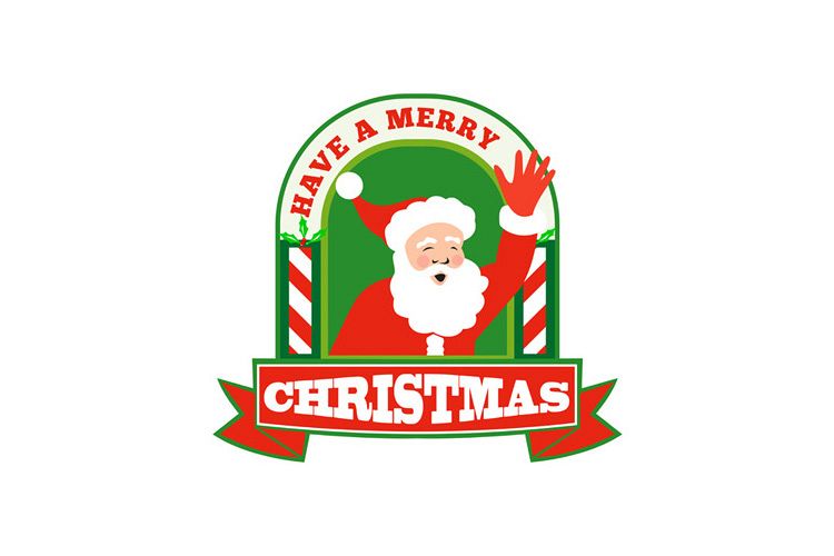 Santa Claus Father Christmas Retro example image 1