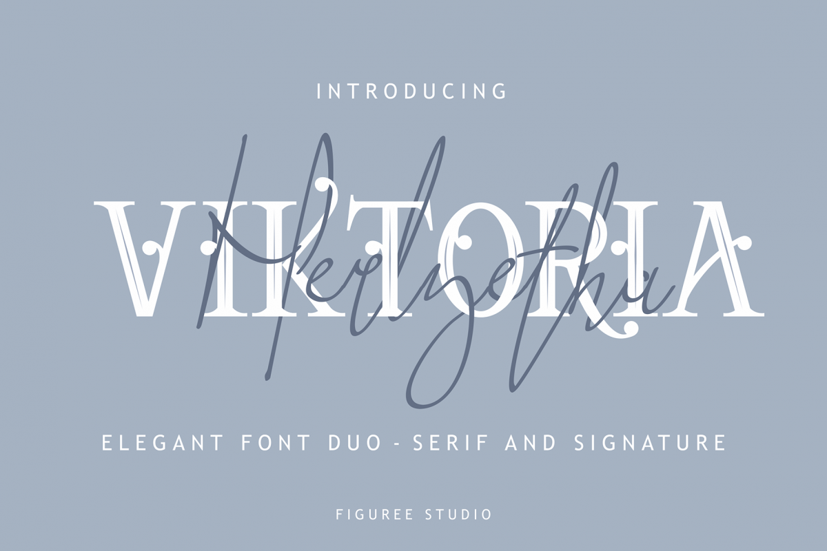Viktoria // Elegant Font Duo example image 1