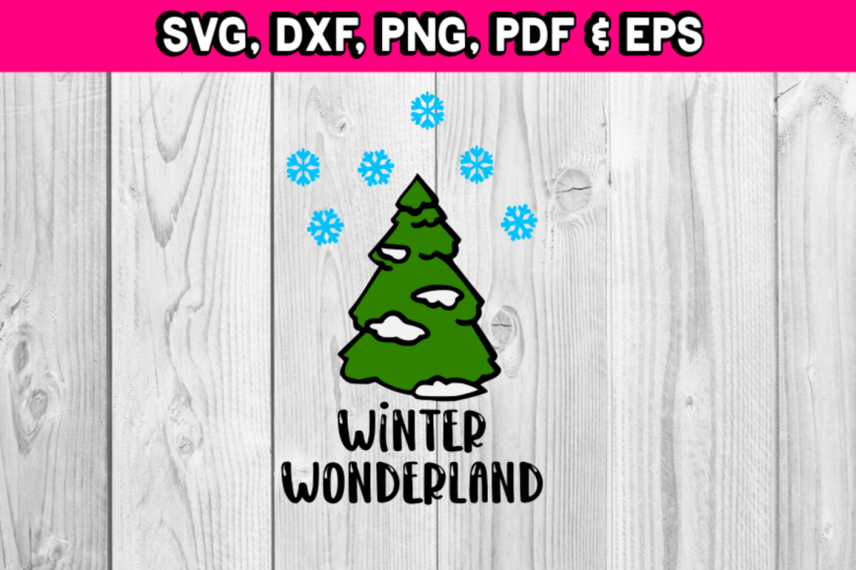 Winter Wonderland tree with snow example image 1
