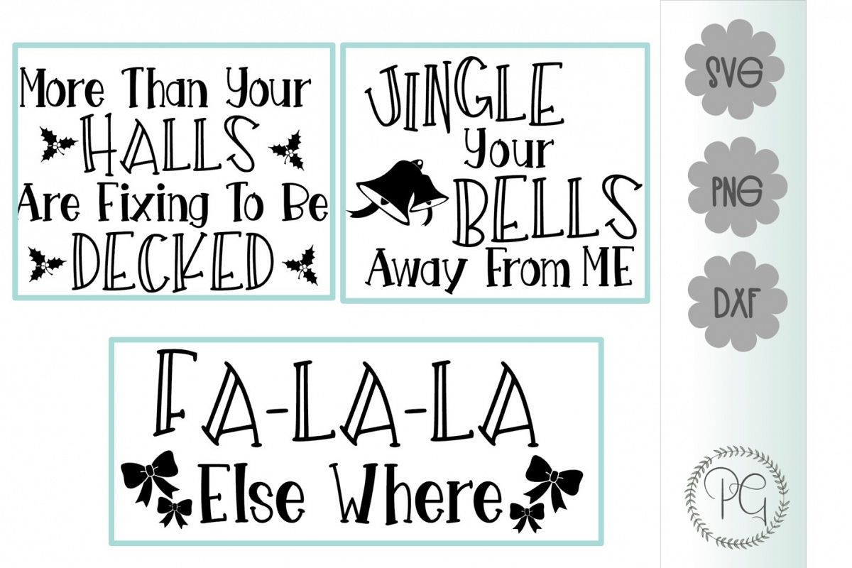 Christmas Funny Bundle SVG PNG DXF example image 1