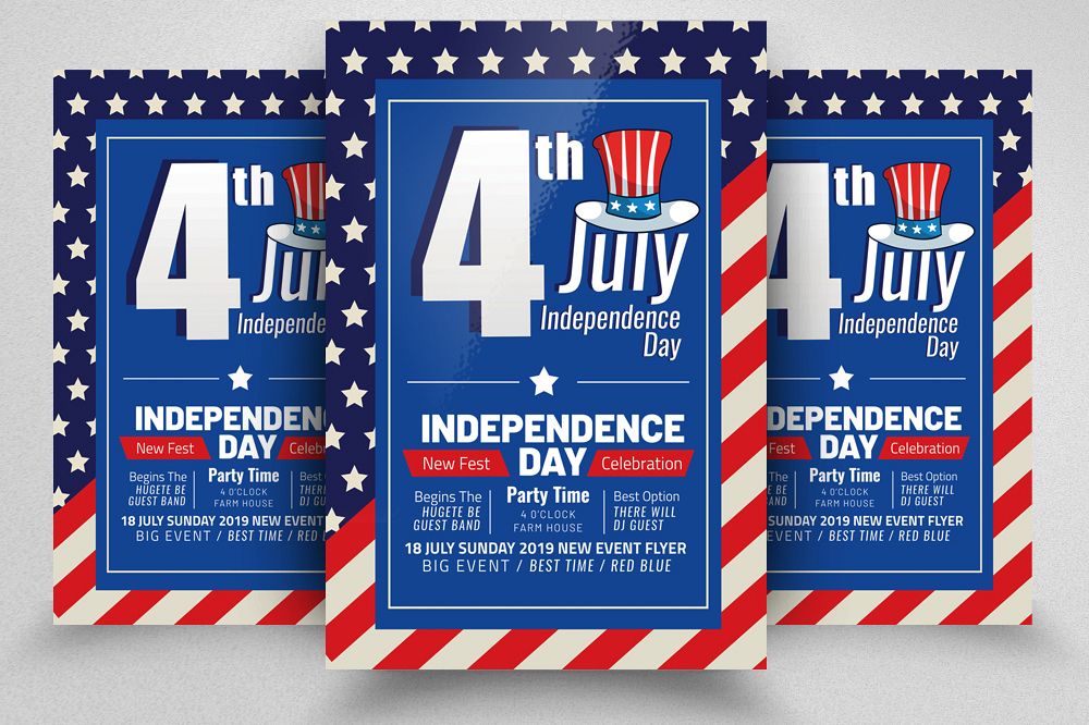 4th of July Independence Day Flyer example image 1