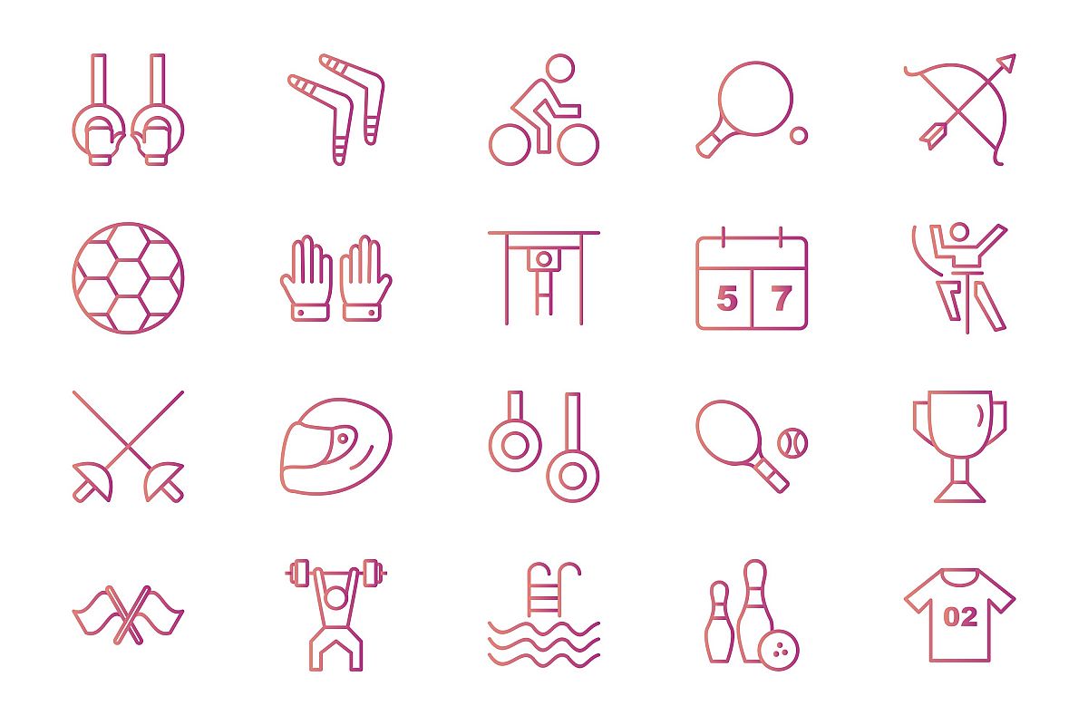 Set Of Sports And Game Icons example image 1