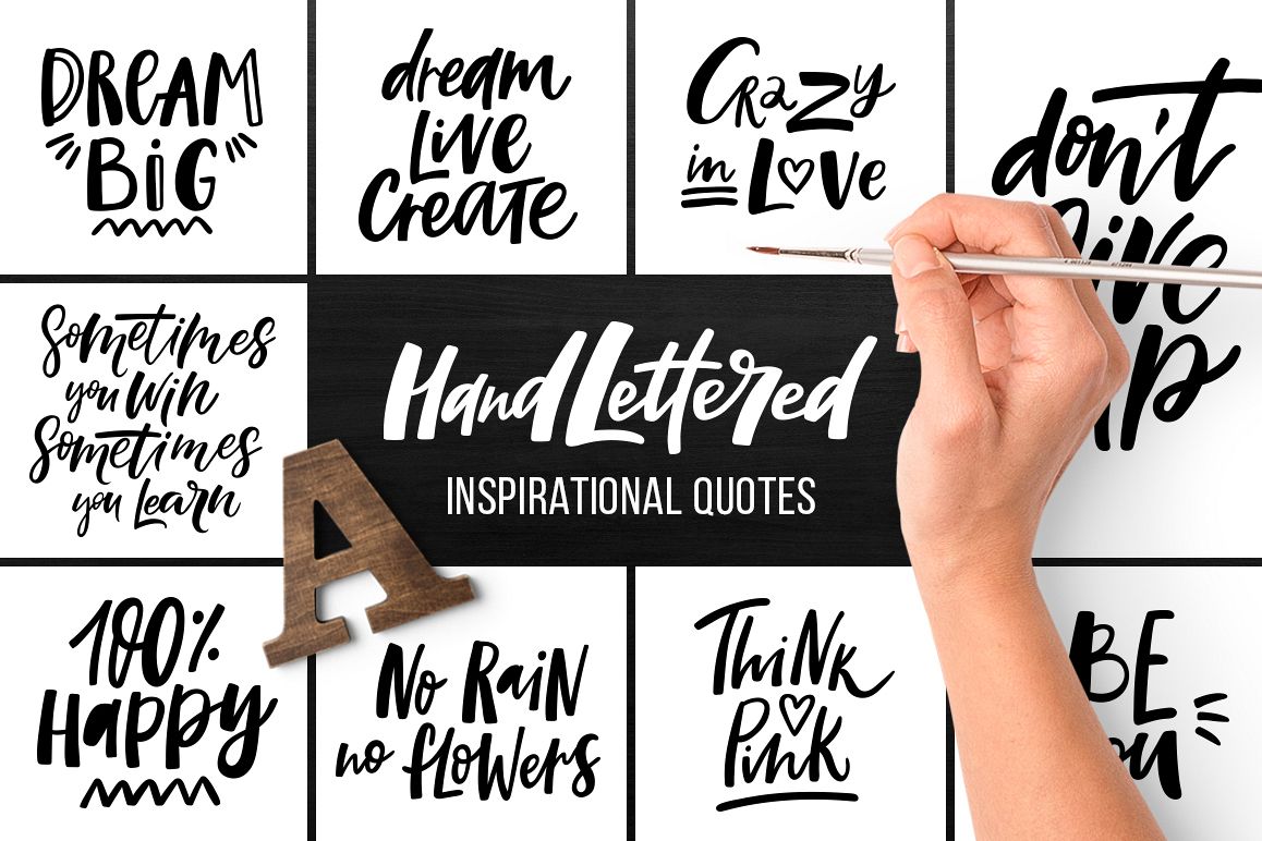 32 Hand-lettered quotes example image 1