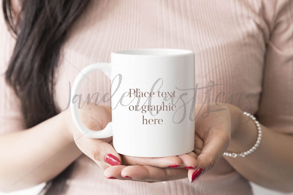 White mug mockup example image 1