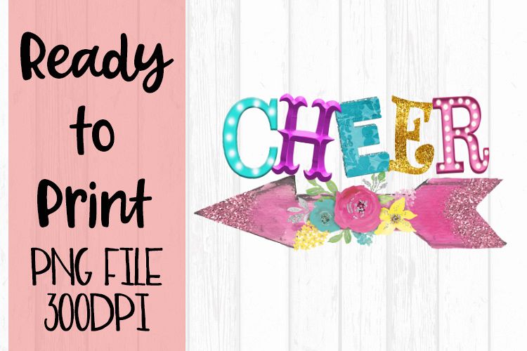 Cheer Funky Arrow Ready to Print example image 1