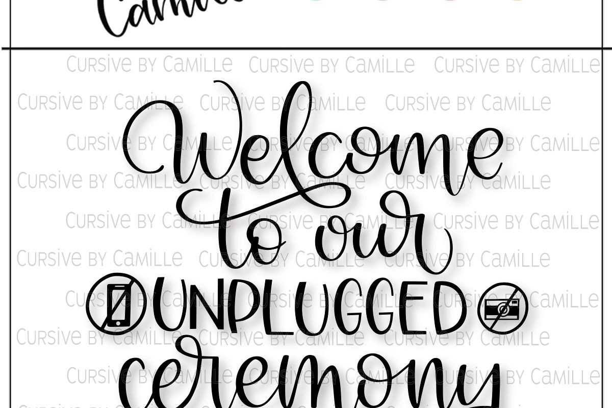 Free Free 80 Unplugged Wedding Sign Svg SVG PNG EPS DXF File
