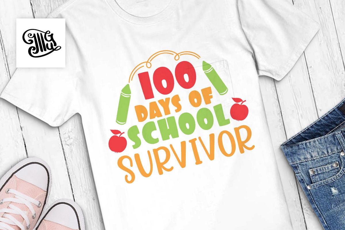 100 Days of school svg example image 1