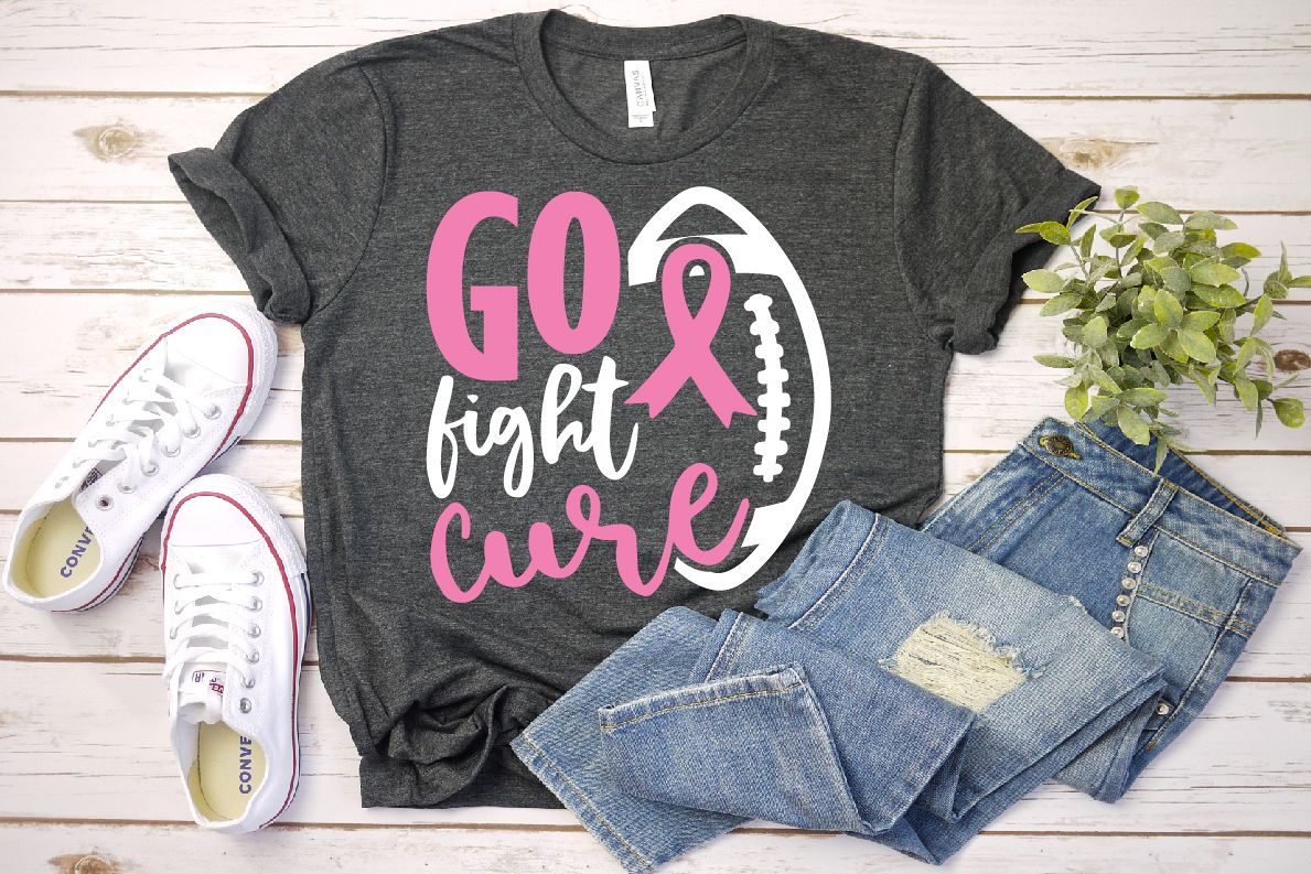 Download Football Tackle Breast Cancer Svg,,Go fight cure svg, (347413) | SVGs | Design Bundles