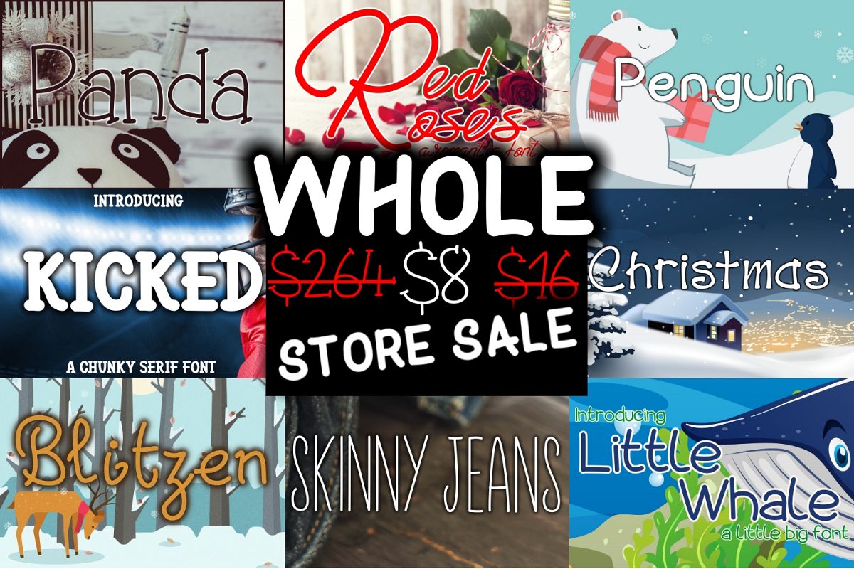 The Hella Cool Font Bundle - UPDATED example image 1