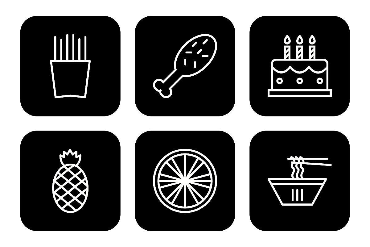 Set Of Food Icons example image 1