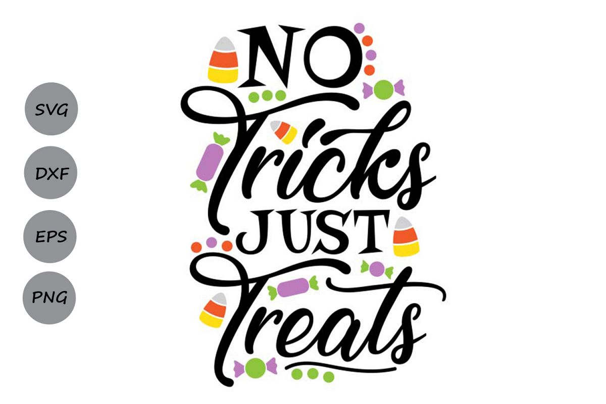 No Tricks Just Treats Svg Halloween Svg Candy Corn Svg 