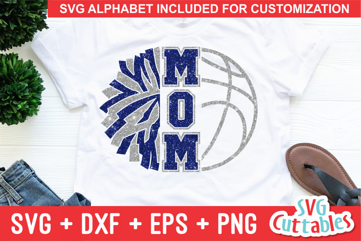 Download Basketball and Cheer Mom| svg Cut File