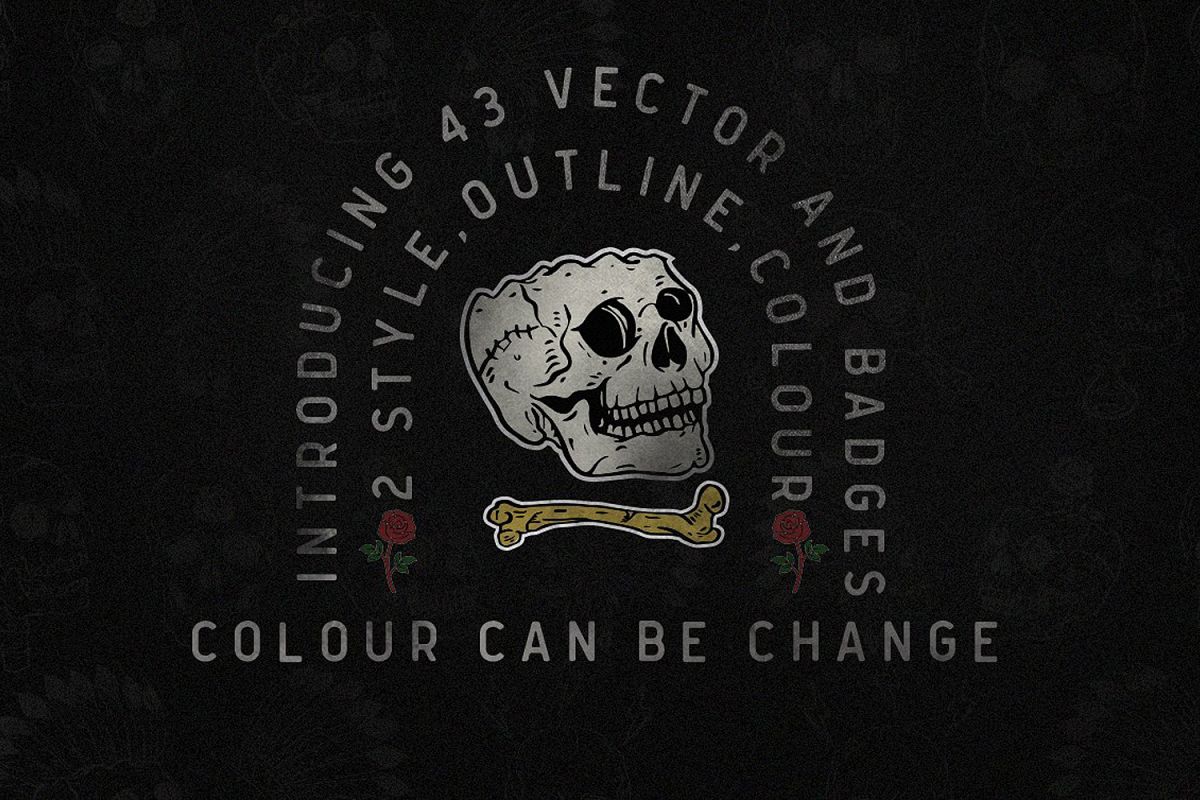 Vector Skull example image 1