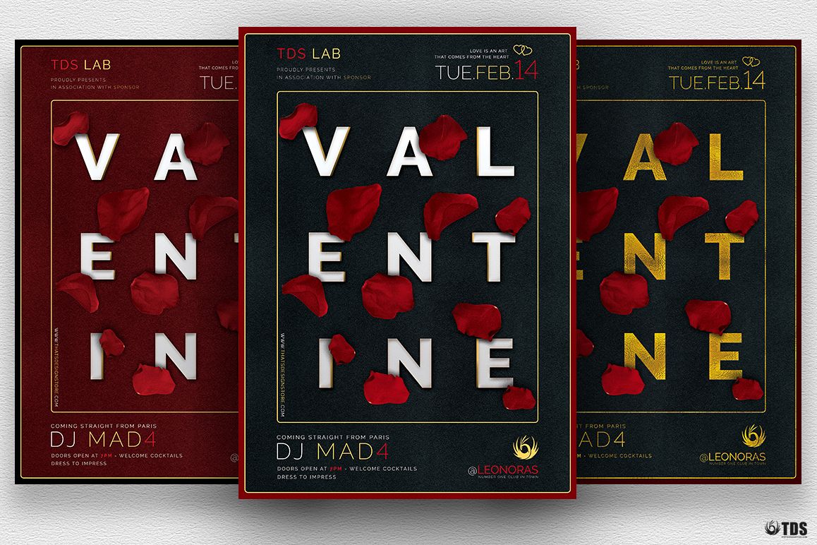 Valentines Day Flyer Template V10 example image 1