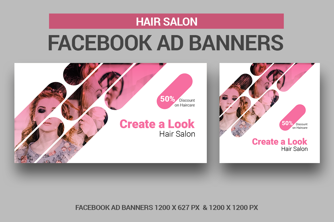Hairs Salon Facebook Ad Banners example image 1