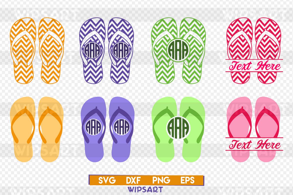 Download Flip flop svg, flip flop monogram svg, flip flop silhouette