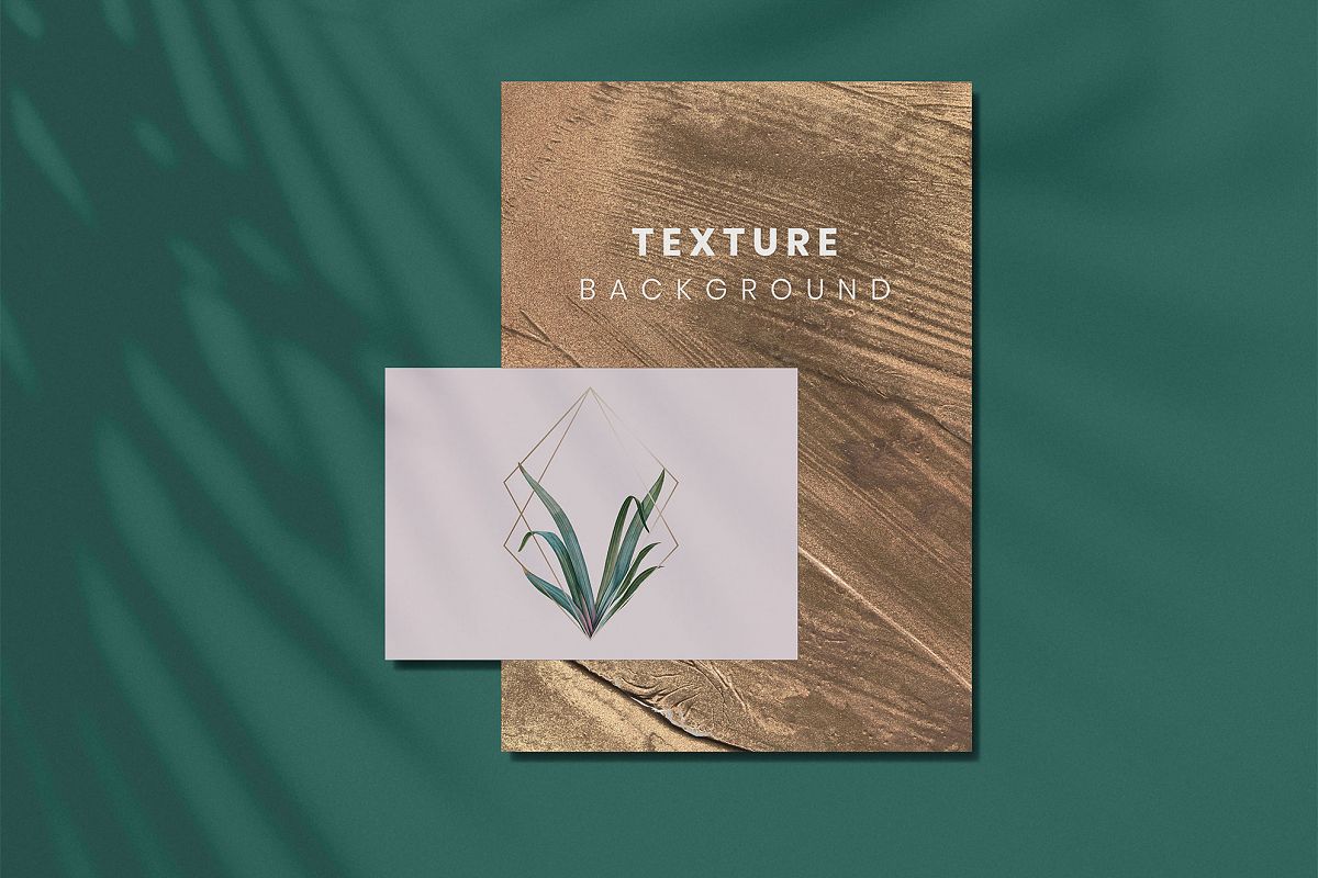 Oil Paint - Handmade Bronze Gold Abstract Backgrounds example image 1
