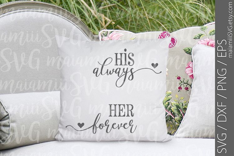 Cut File, Always And Forever Sign, Love Sign, Bedroom Sign example image 1