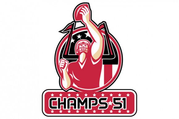 Football Champs 51 Atlanta Retro example image 1