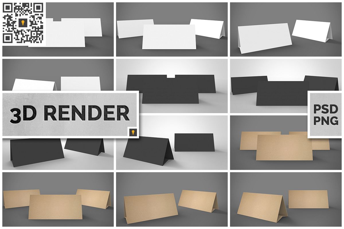 Table Tent 3D Render example image 1