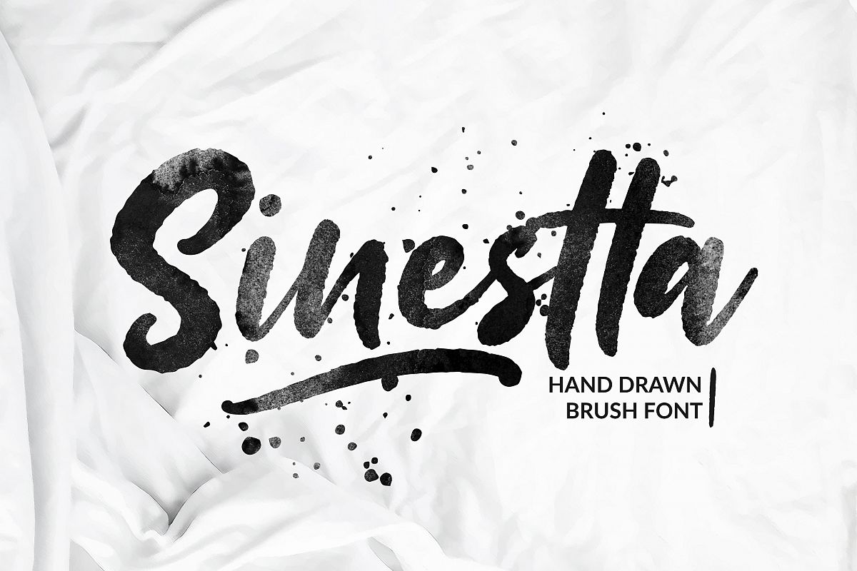 Sinestta Brush Font example image 1