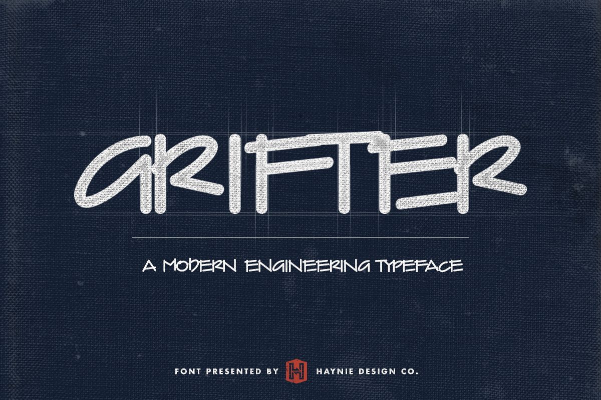 Grifter Architect Blueprint Handwriting Font example image 1