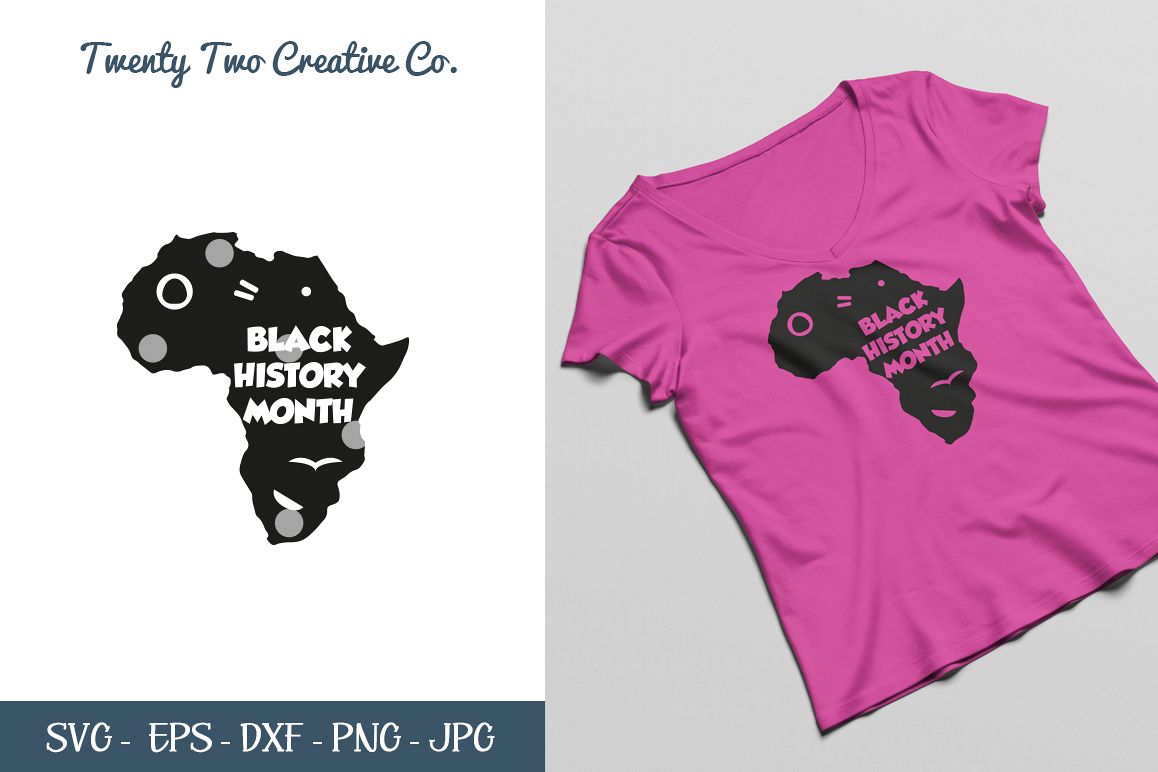 Black History Month Cut File - SVG, DXF, PNG, EPS, JPG example image 1
