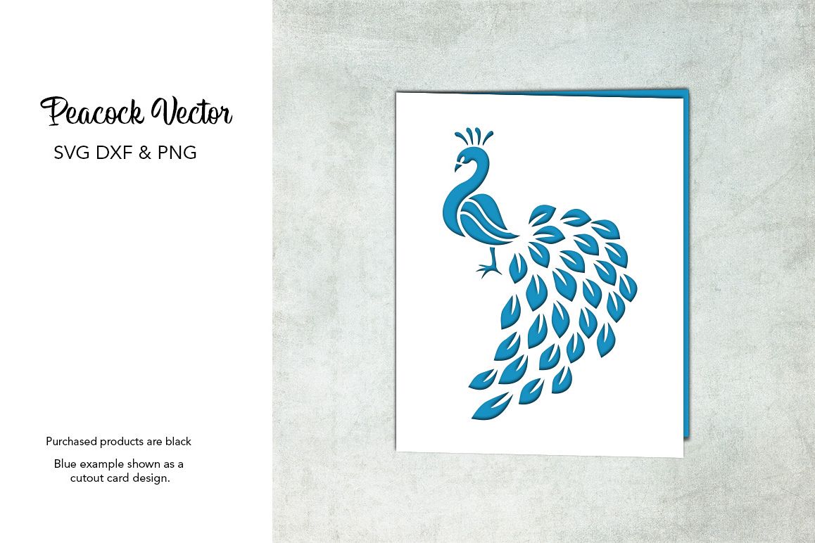 Download Peacock SVG DXF PNG Design For Crafters