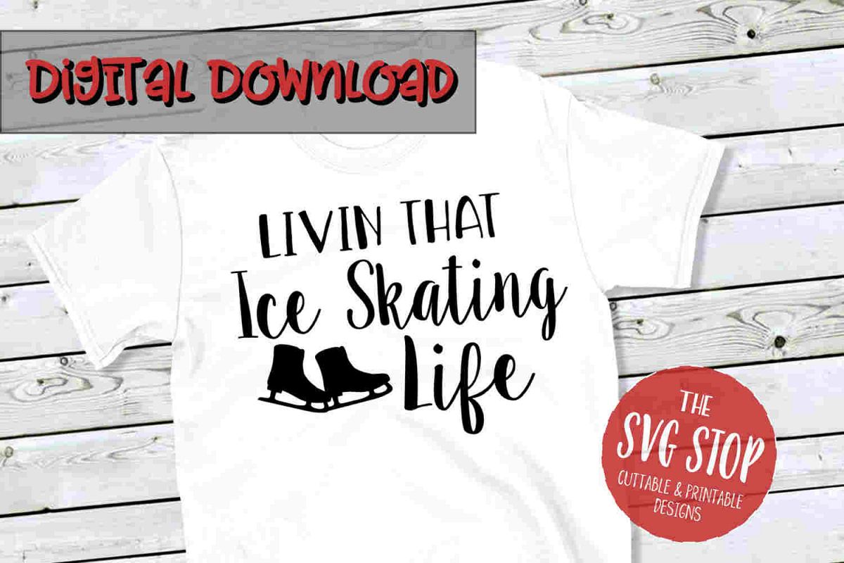 Ice Skating Life -SVG, PNG, DXF example image 1