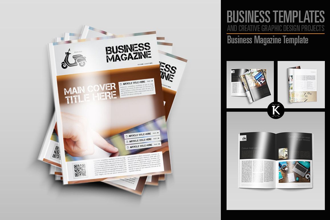 Business Magazine Template example image 1