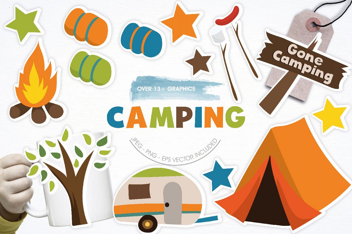 Camping Cute Graphics example image 1