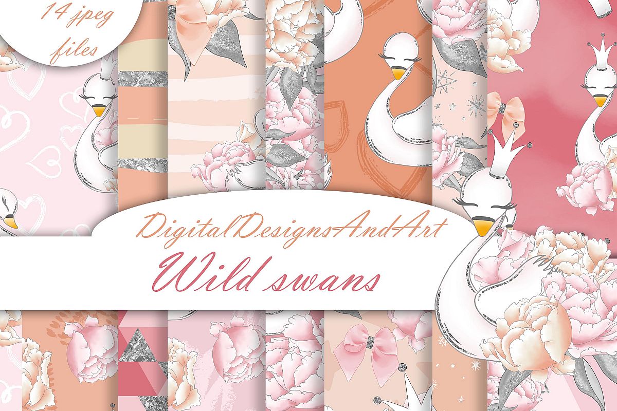 Wild swans patterns example image 1