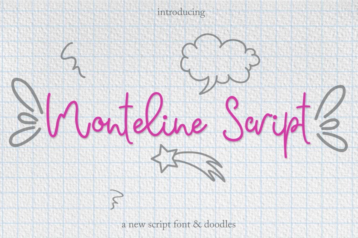 Monteline Script and Doodles example image 1