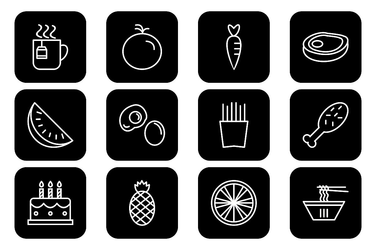 Set Of Food Icons example image 1