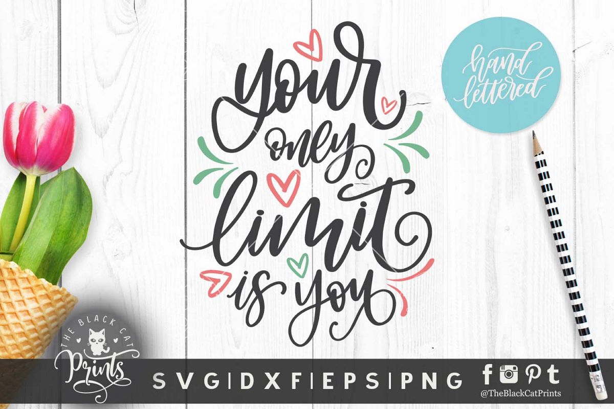 Your only limit is you SVG DXF EPS, Hand lettered example image 1