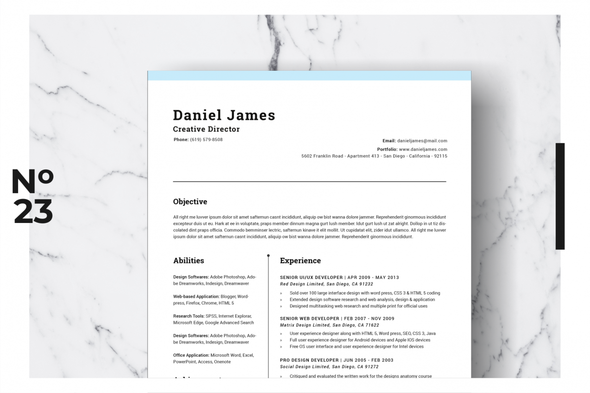 Resume Template Vol. 06 example image 1