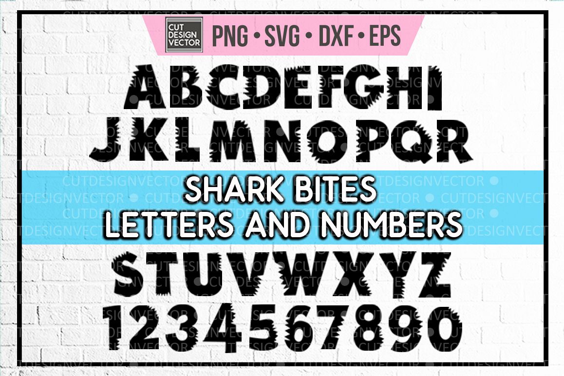 Shark Bite Alphabet and Numbers