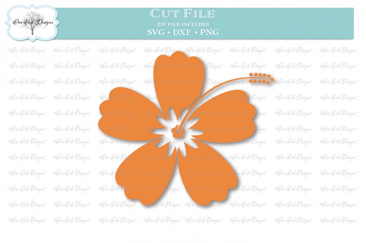 Download Hibiscus Tropical Flower - SVG DXF PNG (92101) | SVGs ...
