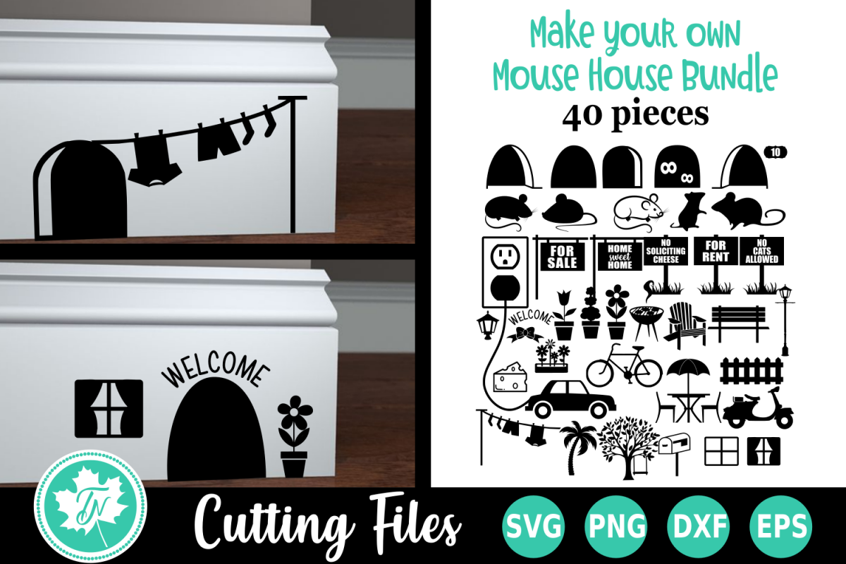 Download Create Your Own Mouse House Svg Cut File Bundle