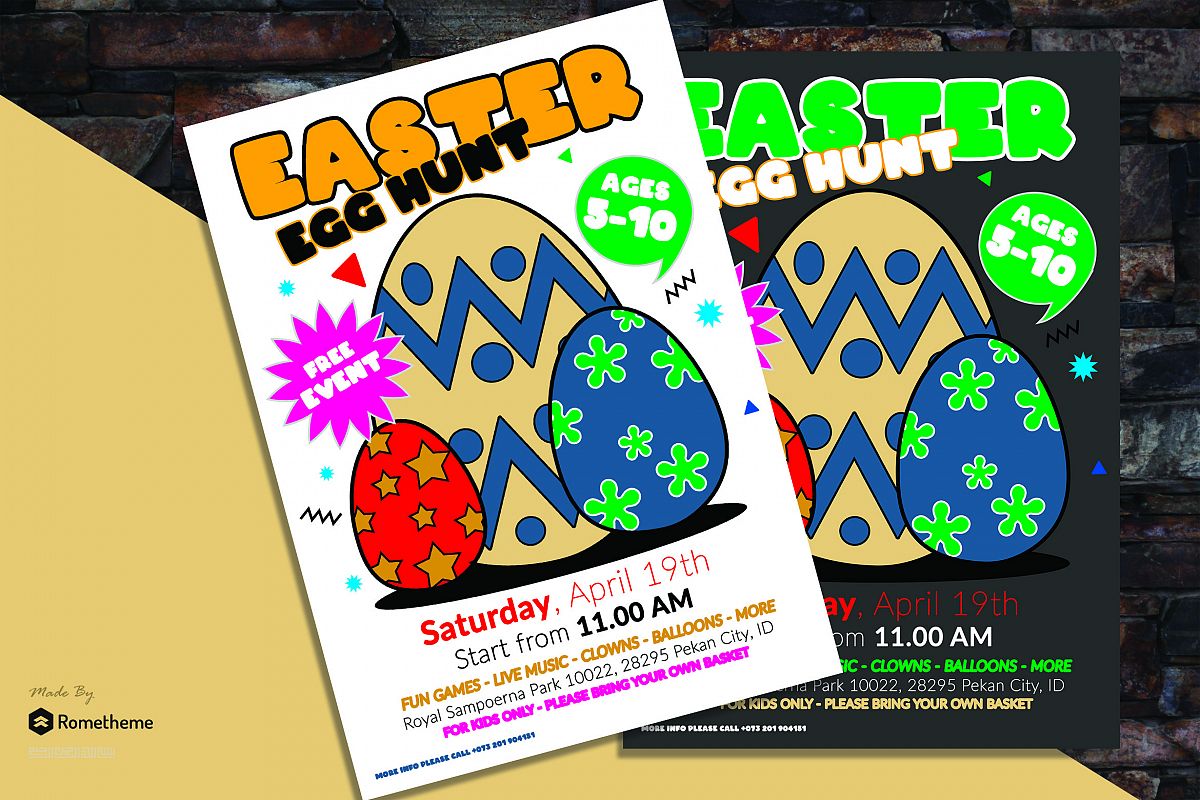 Easter Egg Flyer vol. 01 example image 1