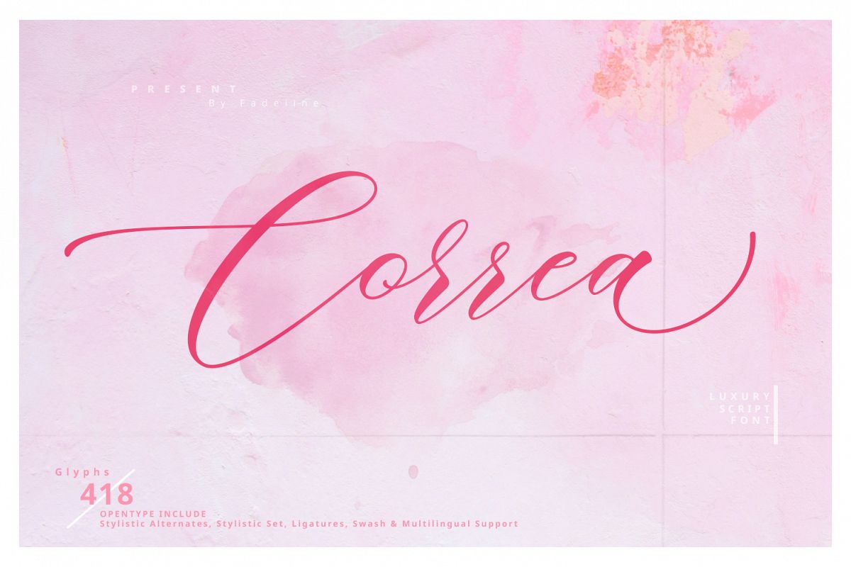 Correa Script example image 1