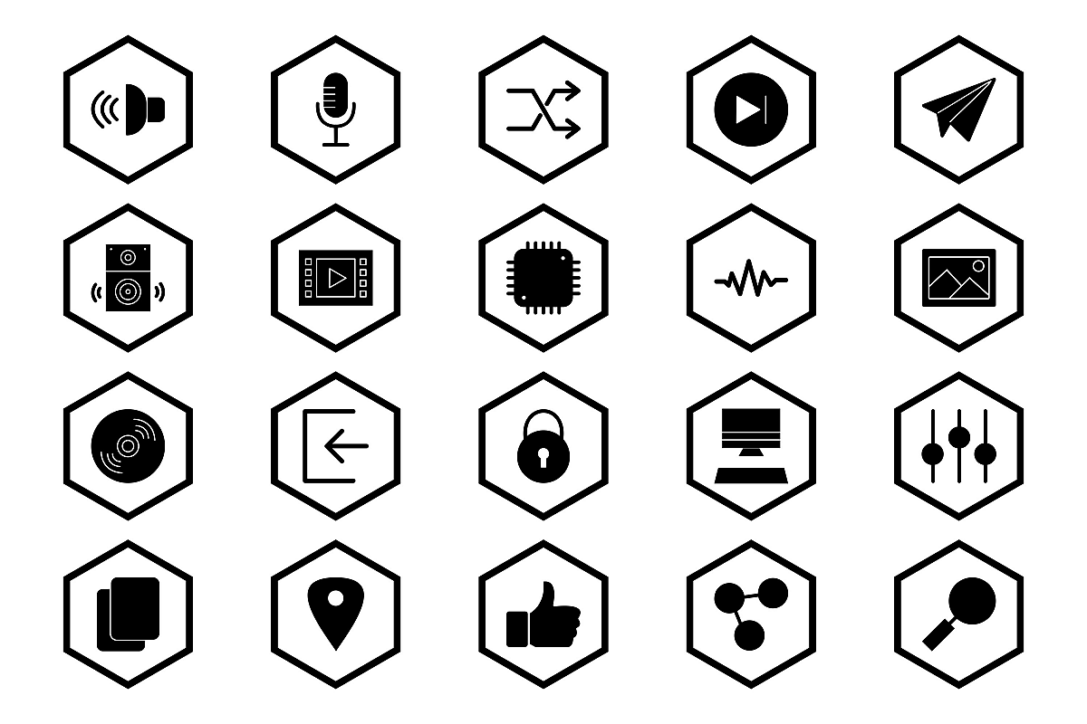 Set Of Multimedia Icons example image 1