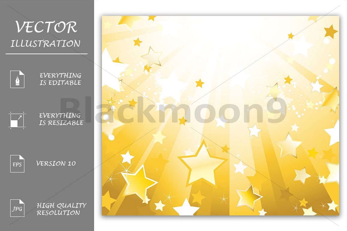 Radiant Background with Stars example image 1