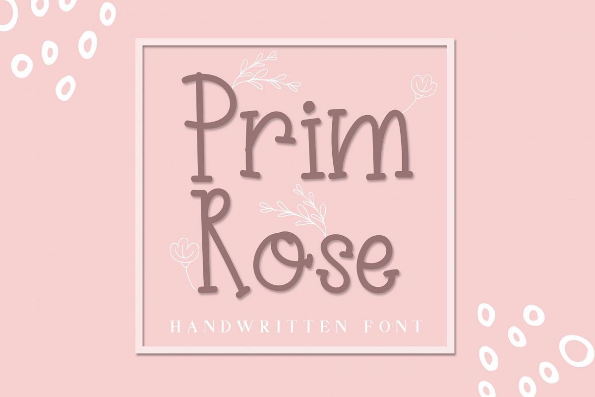 Prim Rose - Lovely Handwritten example image 1