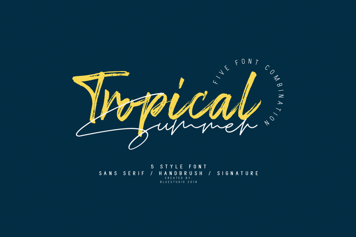 Tropical Summer // Font Combination example image 1